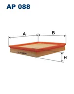 Filtry powietrza - Filtron AP 088 FILTR POWIETRZA - miniaturka - grafika 1