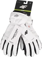 Rękawice narciarskie - 4f Rękawice narciarskie damskie 4F FNK F106 białe 4FWAW23AFGLF106 10S XL - miniaturka - grafika 1