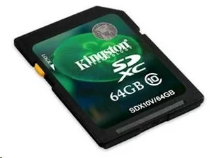 Kingston 64GB SecureDigital (SDXC) Memory Card (Class 10) - Karty pamięci - miniaturka - grafika 1