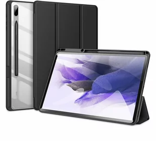 Samsung Dux Ducis Dux Ducis Toby pancerne etui z klapką Smart Case do Galaxy Tab S7+ (S7 Plus) / Tab S7 FE / Tab S8+ (S8 Plus) z uchwytem na rysik czarny - Etui do tabletów - miniaturka - grafika 1