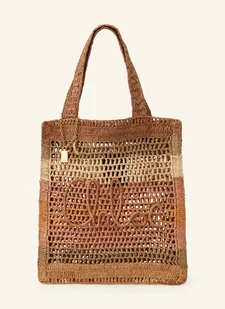 Chloé Torba Shopper Z Rafii Summer Banana beige - Torebki damskie - miniaturka - grafika 1