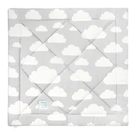 Maty edukacyjne - Mata niemowlęca szaro miętowa w chmurki Clouds - miniaturka - grafika 1