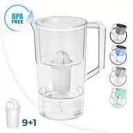 Dzbanki filtrujące - Wessper Aquaclassic Dzbanek Filtrujący Wodę 2,5L Biały + 9X Filtr Wody - miniaturka - grafika 1