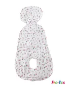 Akcesoria do fotelików - Wkładka antypotowa do fotelika 0-6 mc muślinowa mała kwiaty wiśni/Fro-Tex - miniaturka - grafika 1