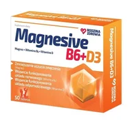 Witaminy i minerały - Rodzina Zdrowia, Magnesive B6+D3 ,50tabletek - miniaturka - grafika 1