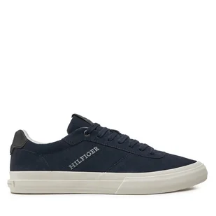 Sneakersy Tommy Hilfiger Th Hi Vulc Low Street Suede FM0FM05112 Granatowy - Sneakersy męskie - miniaturka - grafika 1