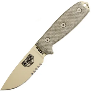 ESEE-3 Ząbkowane Ostrze ESEE-3S-MB-DT - Noże ESEE-3 Ząbkowane Ostrze ESEE-3S-MB-DT - Noże - miniaturka - grafika 1