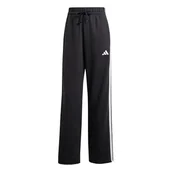 Spodnie rowerowe - adidas Kobiety ESSENTIALS 3-STRIPES OPEN HEM FRENCH TERRY PANTS, Black/White, XL - miniaturka - grafika 1