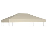 Parasole ogrodowe - vidaXL Zadaszenie altany ogrodowej 310 g/m 4 x 3 m brązowe 44784 - miniaturka - grafika 1