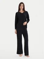 Piżamy damskie - Ysabel Mora Piżama 10773 Czarny Relaxed Fit - miniaturka - grafika 1