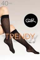 Skarpetki damskie - Podkolanówki Gatta Knee Socks 01 40 DEN nero - miniaturka - grafika 1