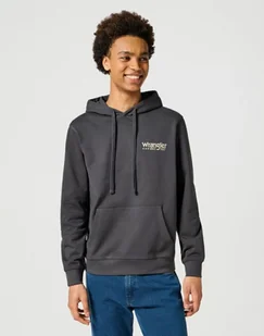felpa uomo wrangler 112355065 faded black - Bluzy męskie - miniaturka - grafika 1