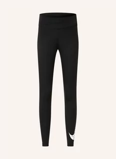 Legginsy Nike Dri-FIT Fast 7/8 W Czarno-Srebrne