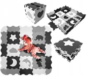 Maty piankowe - Mata piankowa puzzle piankowe kojec edukacyjna składana dla dzieci duża XXL - miniaturka - grafika 1