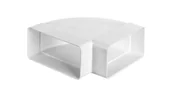 Rury i kanały wentylacyjne - Vents Group Kolanko poziome 120 mm x 60 mm 90 st. - miniaturka - grafika 1