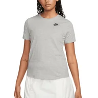 Koszulki sportowe damskie - T-Shirt Club Essentials Rozmiar M Szary - DX7902-063 - miniaturka - grafika 1