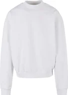 Swetry męskie - Sweter męski Build Your Brand BY205 Ultra Heavy Bawełna Crewneck - Kolor: Biały - Rozmiar: L - miniaturka - grafika 1