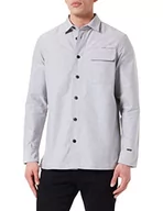 Koszule męskie - G-STAR RAW, Męska koszula z kieszonką na długopis, Mehrfarbig (odpowiednio szary/biały Oxford C895-c760), M - miniaturka - grafika 1
