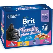 Mokra karma dla kotów - Brit Premium Cat Dorosłe Multipack Saszetka 100g 11398 - miniaturka - grafika 1