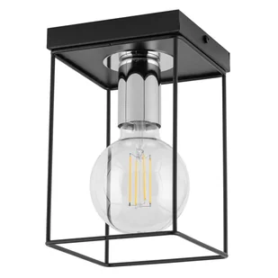 Lampa nasufitowa Vox 40698 Sigma loft metalowa czarna srebrna - Lampy sufitowe - miniaturka - grafika 1