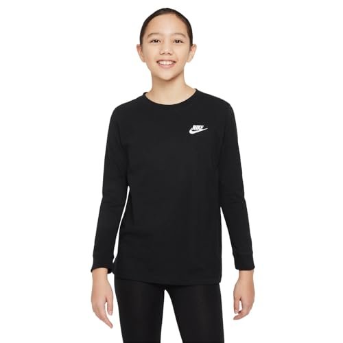 Nike Top K NSW LS koszulka EMB Futura Lbr, czarny, FZ4946-010, L