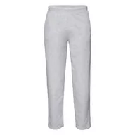 Spodnie męskie - Spodnie dresowe męskie Lightweight Open Leg Jog Pants Fruit of the Loom - Heather Grey XXL - miniaturka - grafika 1