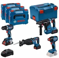 Zestawy elektronarzędzi - ZESTAW NARZĘDZI 18V GSR+GDX+GBH+GSA 1*4.0AH + 2*5.5AH - miniaturka - grafika 1