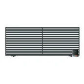 Ogrodzenia - Polbram Brama przesuwna bez przeciwwagi z automatem Lara prawa - miniaturka - grafika 1