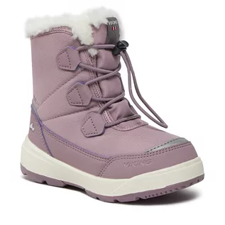 Buty dla dziewczynek - Śniegowce Viking Montebello Warm Gtx Zip 3-90030-94 S Dusty Pink - grafika 1