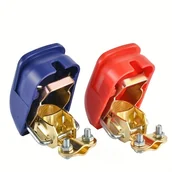 Inne - TEMU Szybkozłączne terminaly akumulatorów, klamry akumulatorów i przewody akumulatorów z osłonami ochronnymi. - miniaturka - grafika 1