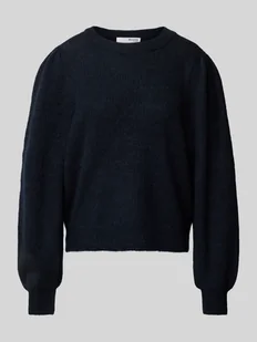 Sweter z dzianiny z bufiastymi rękawami model ‘SLFLULU’ - Swetry damskie - miniaturka - grafika 1