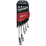 Klucze i nasadki - KS Tools 503.4605 Gear Plus grzechotka zestaw kluczy płasko-oczkowych, przełączana, 5-częściowy, 8  19 MM 503.4605 - miniaturka - grafika 1