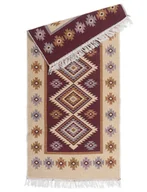 Dywany - Dywan Kilim 80 x 150 cm śliwka romby - miniaturka - grafika 1