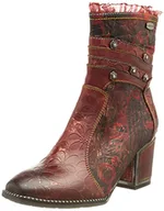 Moda i Uroda OUTLET - Laura Vita Damskie buty Kadio 021 Ankle Boot, czerwony - rouge - 37 eu - miniaturka - grafika 1