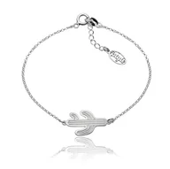 Bransoletki - Bransoletka z kaktusem rodowana - miniaturka - grafika 1