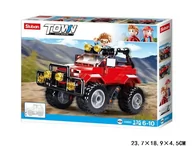 Klocki - KLOCKI SLUBAN KOLEKCJA TOWN CITY SCENE SAMOCHÓD TERENOWY 135 EL. M38-B0902 KOMPATYBILNE Z LEGO COBI - miniaturka - grafika 1