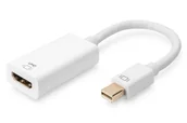 Adaptery i przejściówki - Digitus Aktywny adapter/konwerter Mini DisplayPort, DP na HDMI - miniaturka - grafika 1