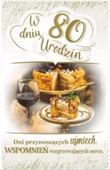 Kartki okolicznościowe i zaproszenia - Kartka okolicznościowa Urodziny 80 - AbCard - miniaturka - grafika 1