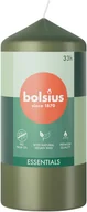 Świece - Świeca pieńkowa walec BOLSIUS Essentials 33H 12CM ZIELONA OLIWKA - miniaturka - grafika 1
