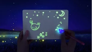 2w1 tablica do malowania światłem suchościeralna - Gry planszowe - miniaturka - grafika 1