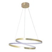 Lampy sufitowe - Lampa wisząca Zefira złota LED Sanico - miniaturka - grafika 1