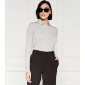 Swetry damskie - Calvin Klein Wełniany kardigan | Shaped fit - miniaturka - grafika 1