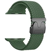 Akcesoria do smartwatchy - Pasek BELINE Woven Nylon Parachute do Apple Watch 42/44/45/49mm Oliwkowy - miniaturka - grafika 1