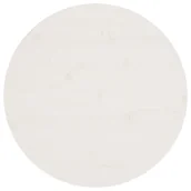 Blaty meblowe i parapety okienne - Blat stołu, biały, Ø60x2,5 cm, lite drewno sosnowe - miniaturka - grafika 1