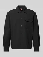 Kurtki męskie - Kurtka koszulowa z detalem z logo - miniaturka - grafika 1