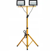 Halogeny - Stojak 2x 100W naświetlacz HALOGEN SLIM z wtyczką - miniaturka - grafika 1