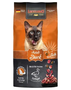LEONARDO Adult Duck Rice sucha karma z kaczką dla kotów 0,3 kg - - Sucha karma dla kotów - miniaturka - grafika 1