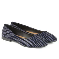 Baleriny - Baleriny damskie Sport BR02-5 czarno/niebieskie - miniaturka - grafika 1