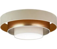 Lampy sufitowe - Duolla - LED Plafon LUNETA LED/26W/230V śr. 60 cm 4000K beżowy/złoty - miniaturka - grafika 1