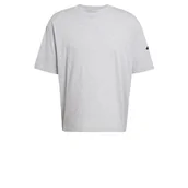 Koszulki męskie - adidas Mężczyźni ESSENTIALS LOSE FIT THREE BAR TEE, Medium Grey Heather/Black, S - miniaturka - grafika 1